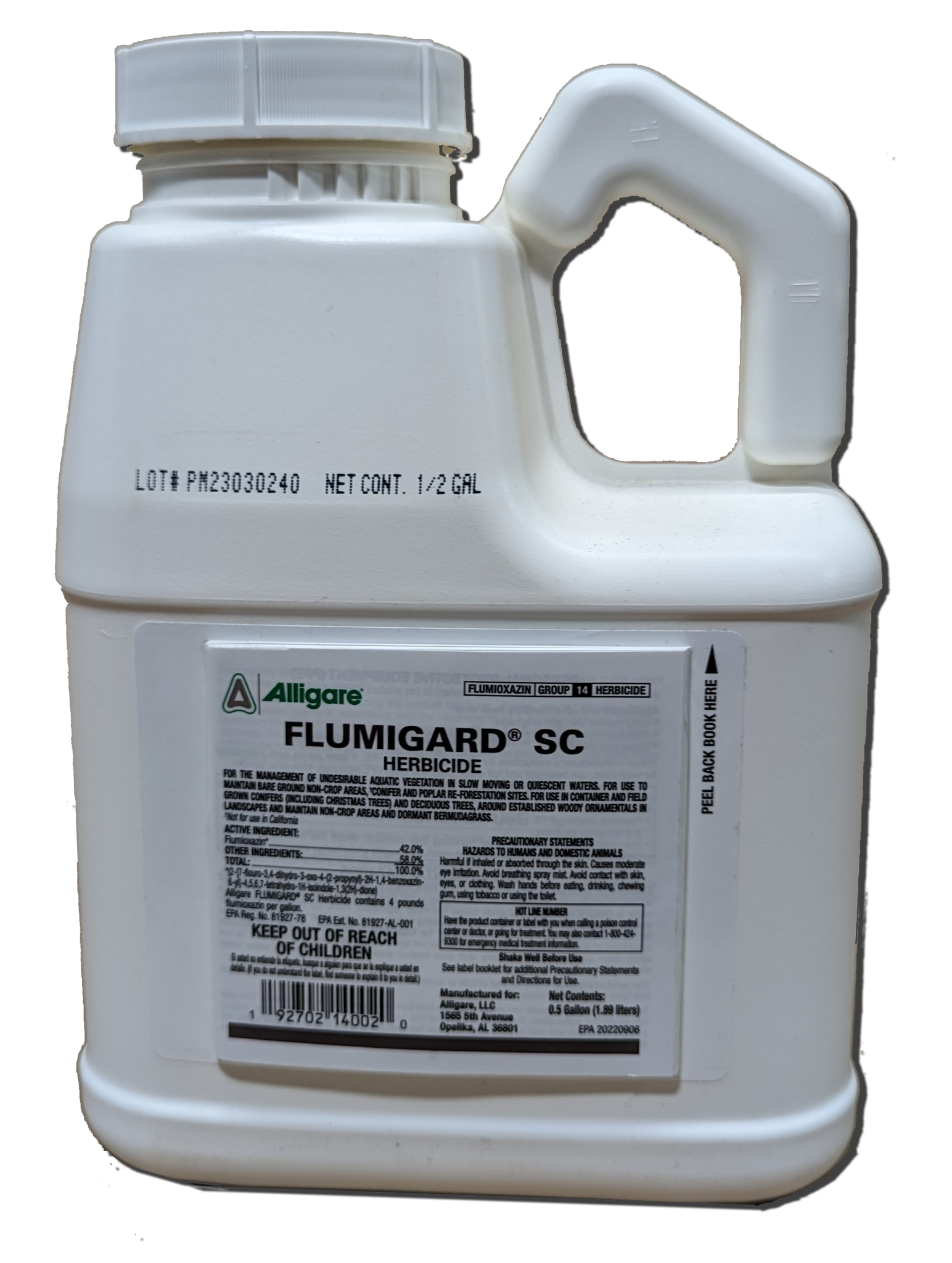 fluchloralin herbicide Flumigard Herbicide Liquid 1/2 Gallon by Lake Restoration